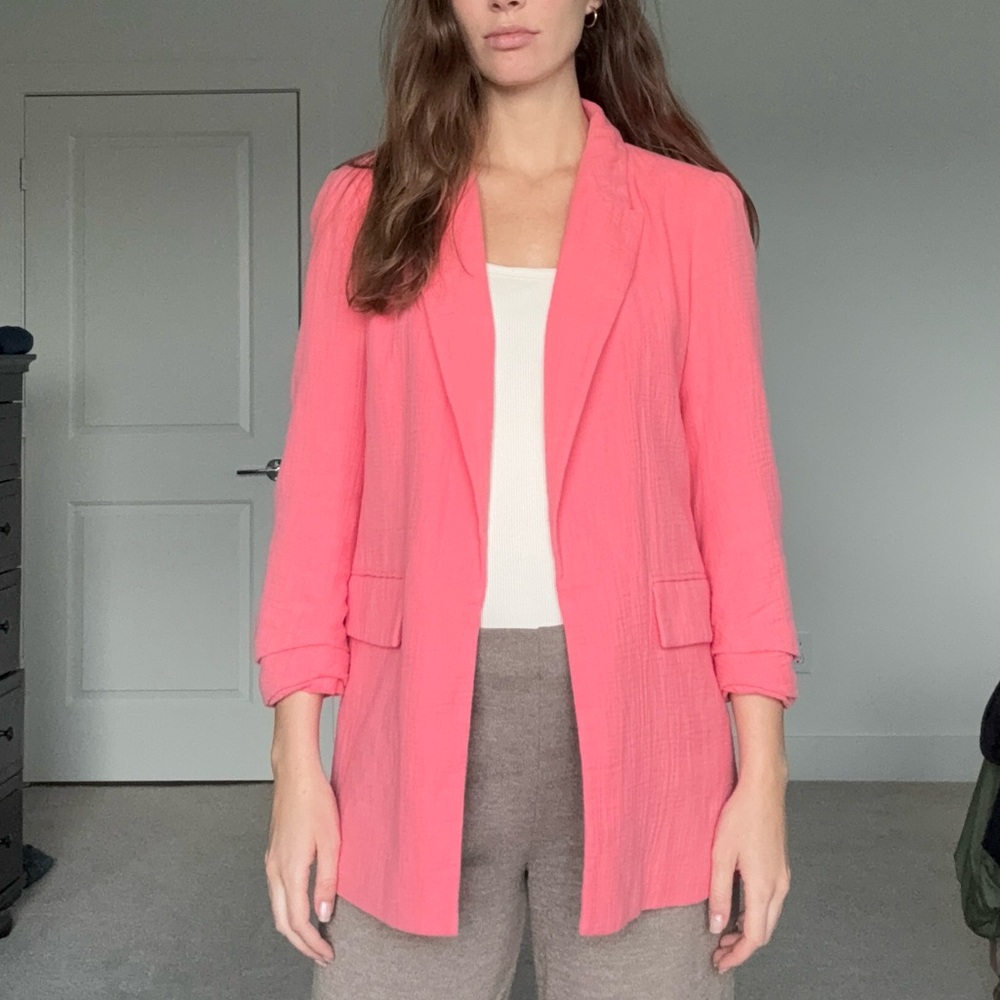 Nine West Vibrant Pink Blazer